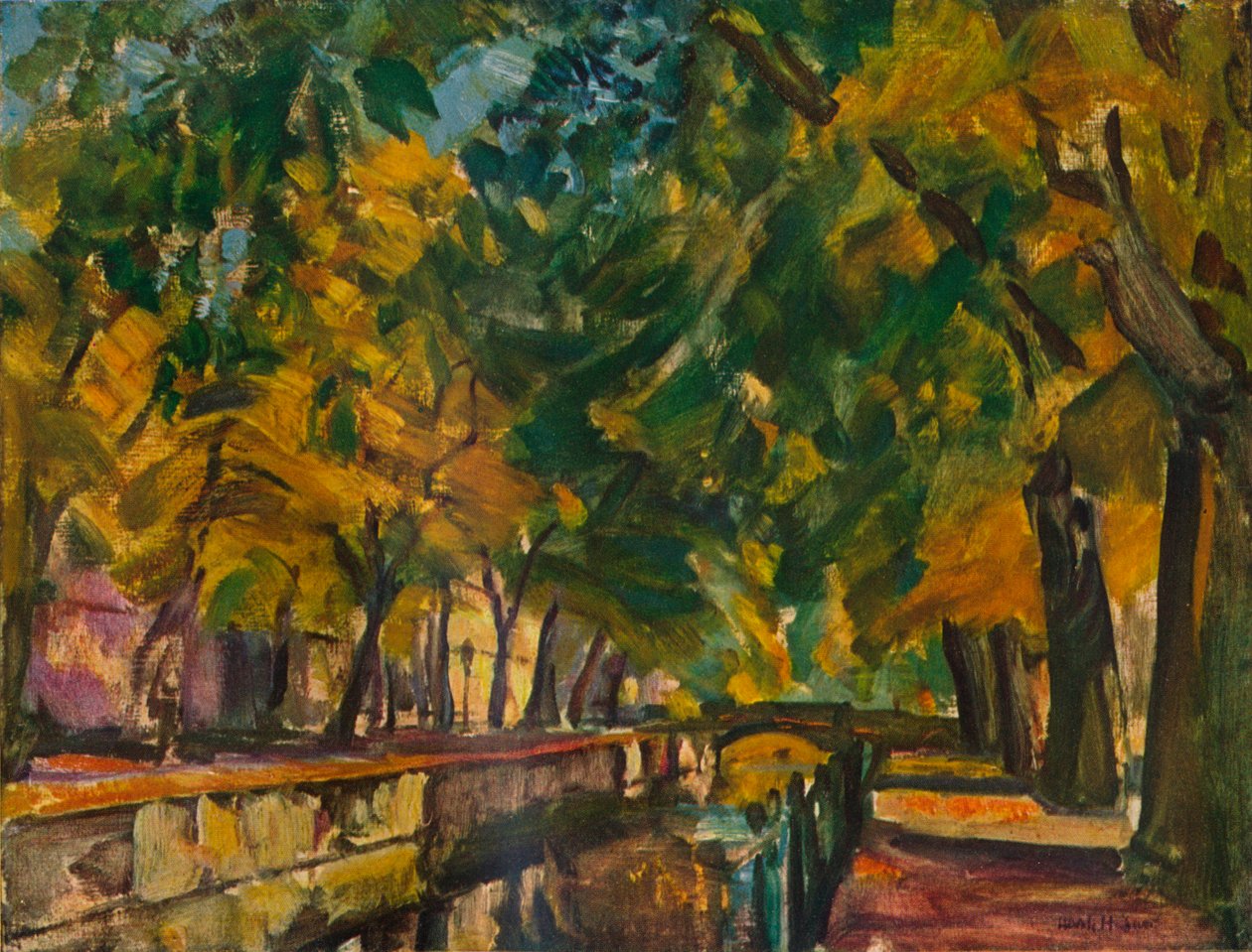Kanał w Poczdamie, ok. 1926 r. autorstwa Ulrich Hubner
