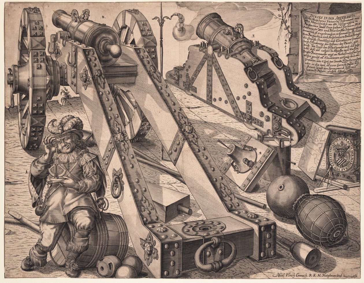 Działo artyleryjskie, 1636 autorstwa Ulrich von Cranach