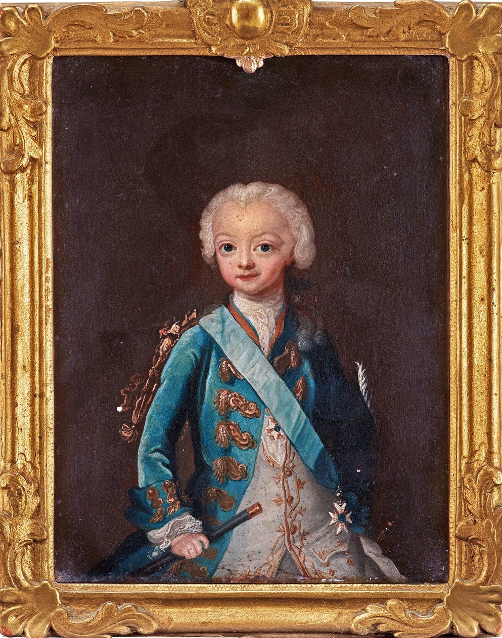Gustaw III (1746-1792) - Portret następcy tronu Gustawa III Szwecji autorstwa Pasch, Ulrika Fredrika (1735-1796) autorstwa Ulrika Fredrika Pasch
