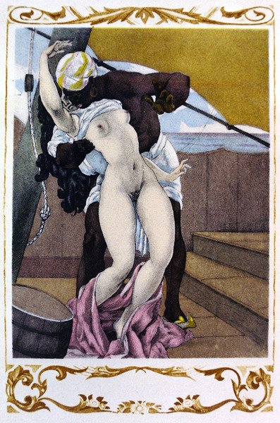 Ilustracja z „Kandyda” Voltaire