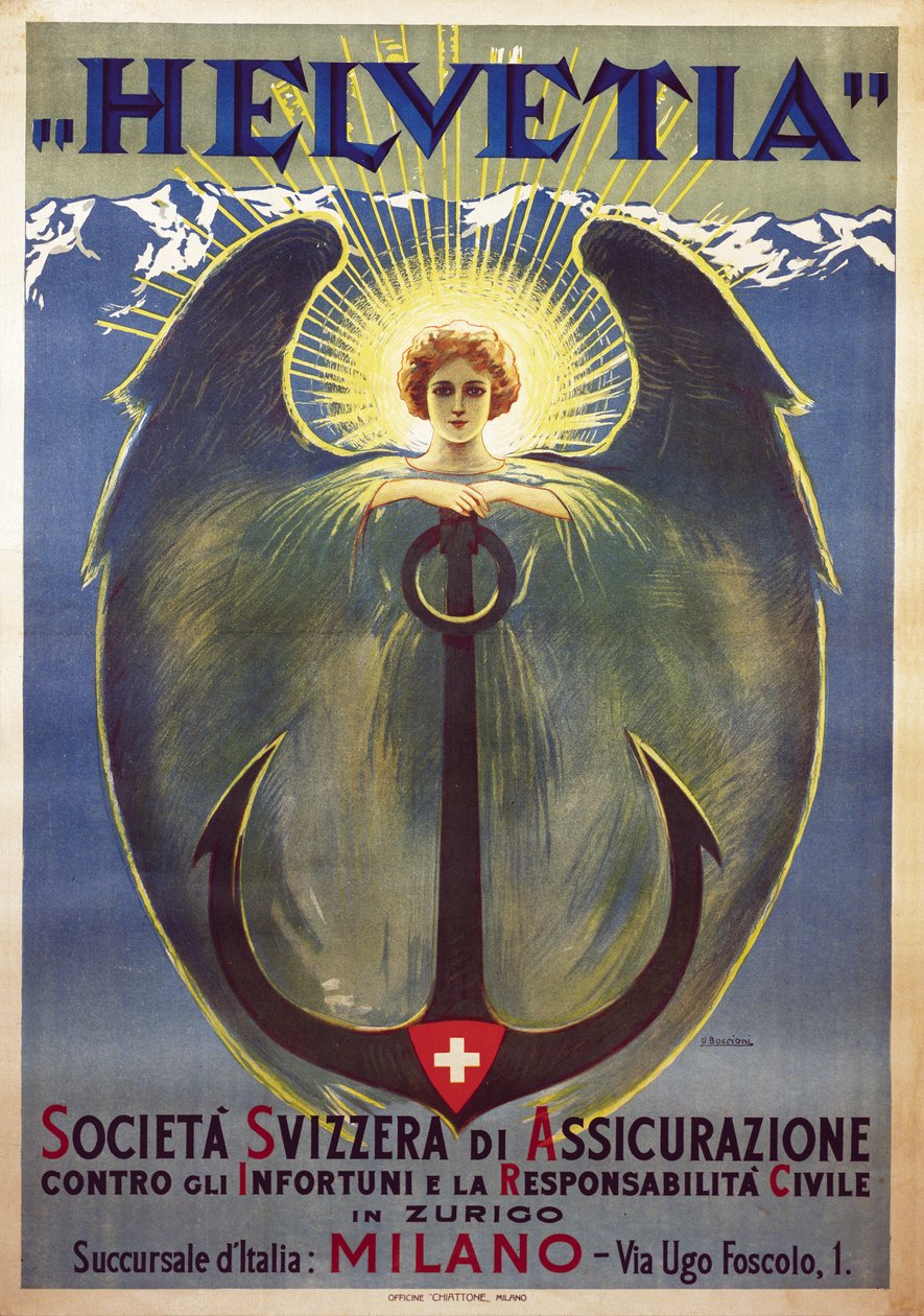 Plakat Helvetia autorstwa Umberto Boccioniego autorstwa Umberto Boccioni