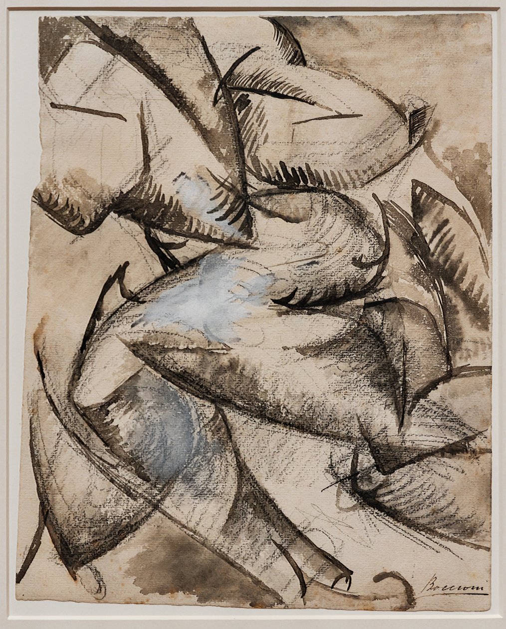 Chcę pozostawić ludzkie formy w ruchu (Mięśnie w ruchu) autorstwa Umberto Boccioni