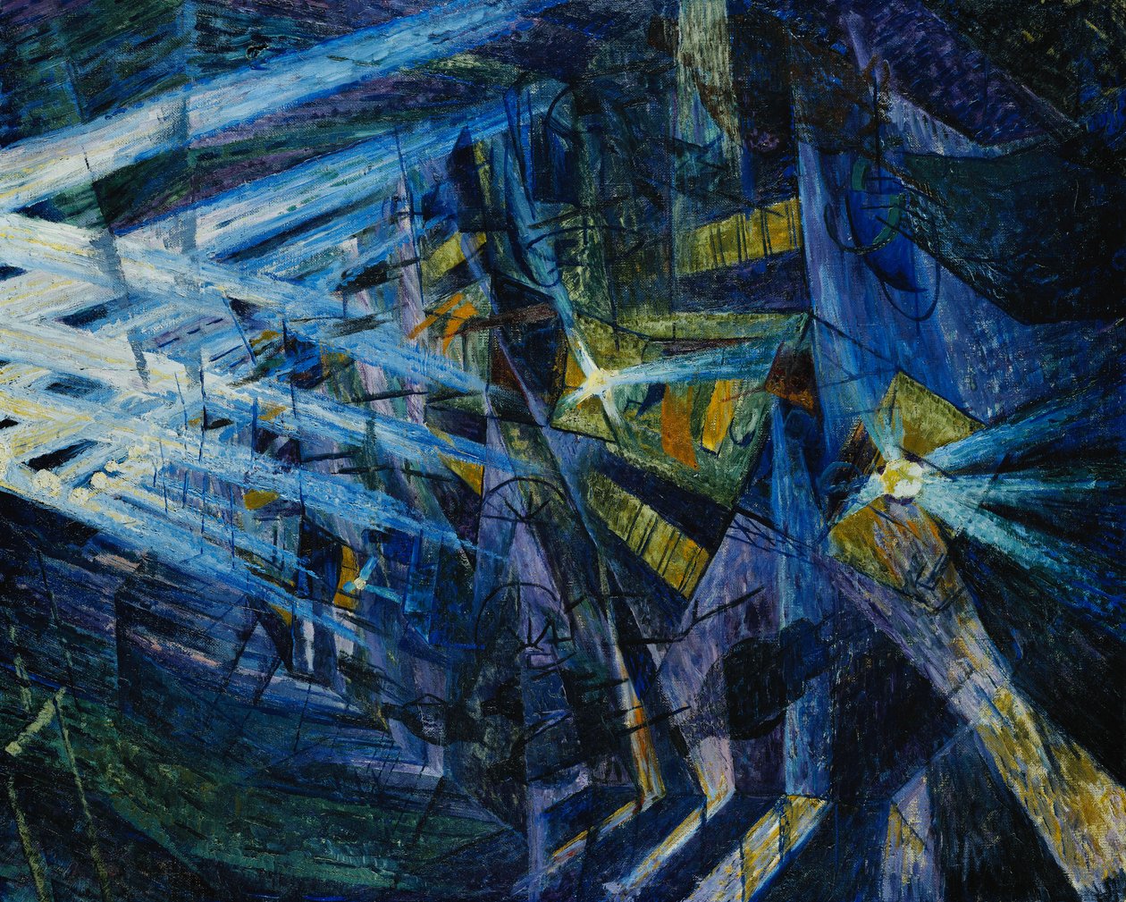 Siły drogi, 1911 autorstwa Umberto Boccioni