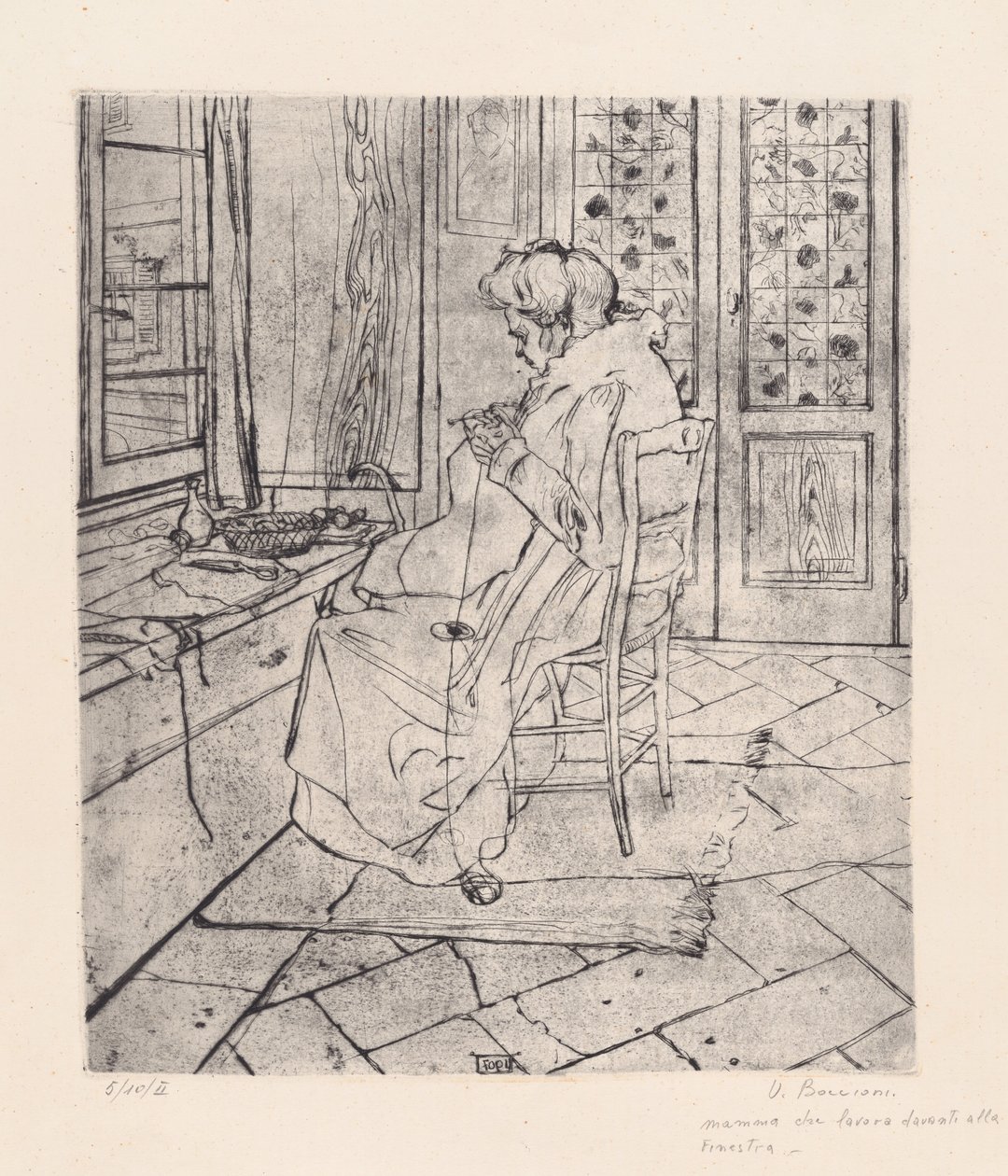 Moja mama pracuje [Moja mama pracuje] autorstwa Umberto Boccioni