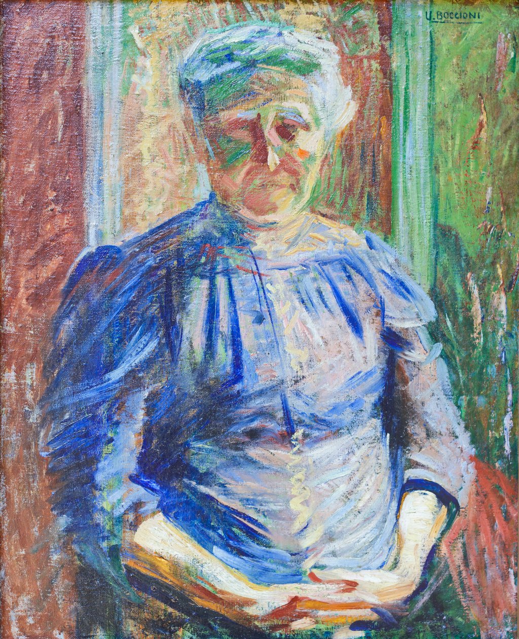 Portret matki autorstwa Umberto Boccioni