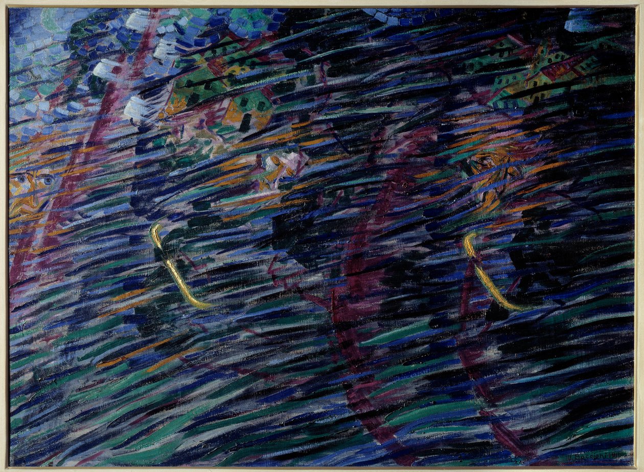 Stan duszy: ci, którzy opuszczają Malarstwo Umberto Boccioniego (1882-1916) 1911 Mediolan, Pinacotheque de Brera autorstwa Umberto Boccioni