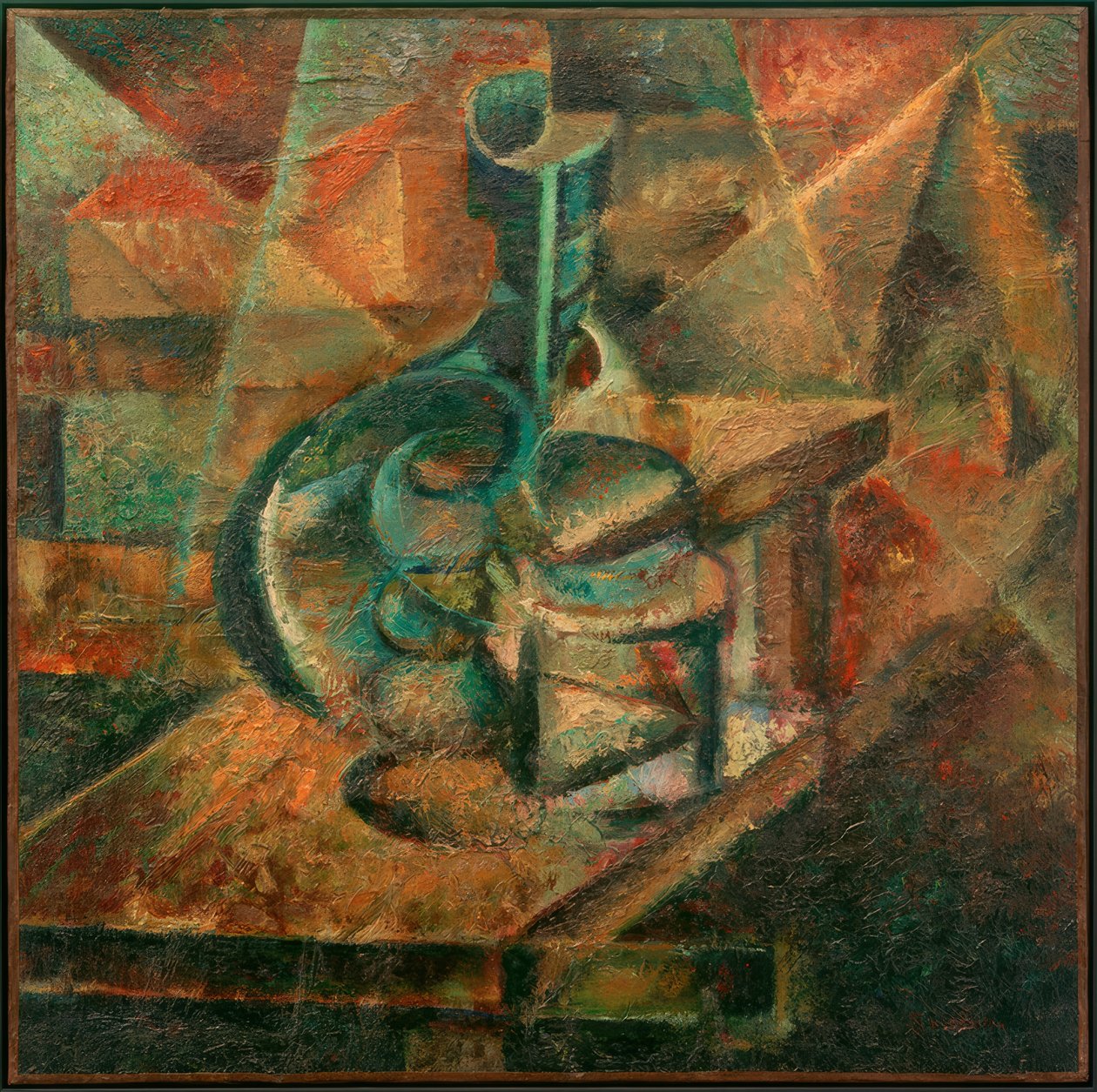 Martwa natura z butelką autorstwa Umberto Boccioni