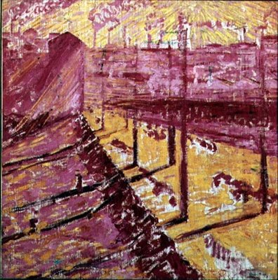 Przedmieście Mediolanu autorstwa Umberto Boccioni