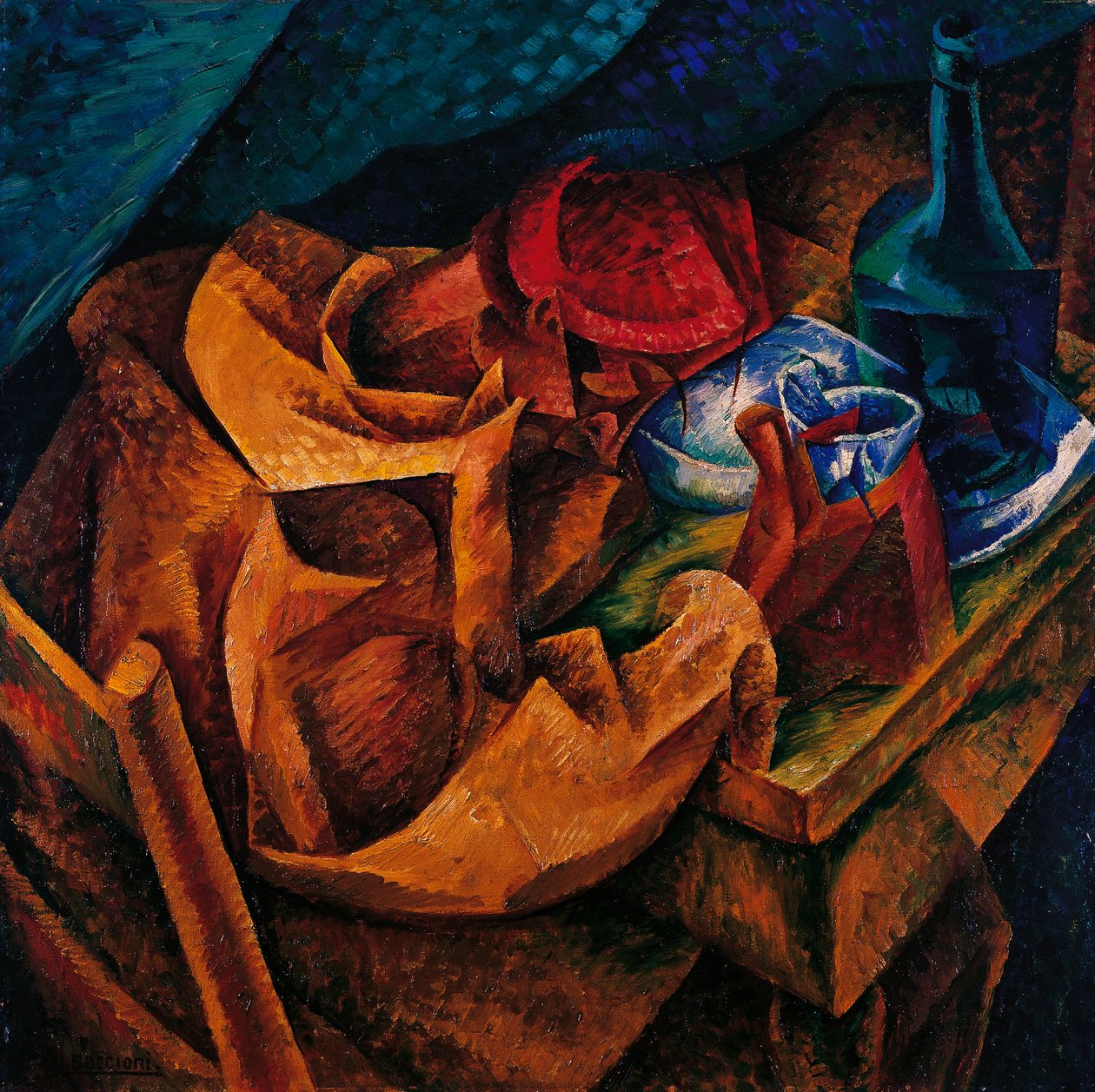 Pijący autorstwa Umberto Boccioni
