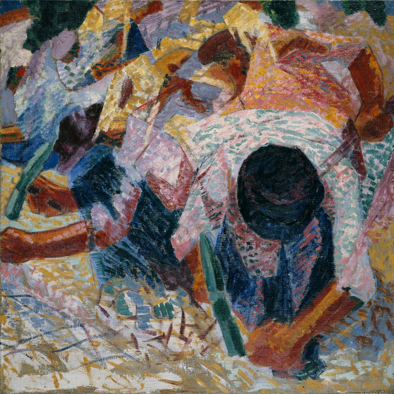 Brukarze Ulic autorstwa Umberto Boccioni