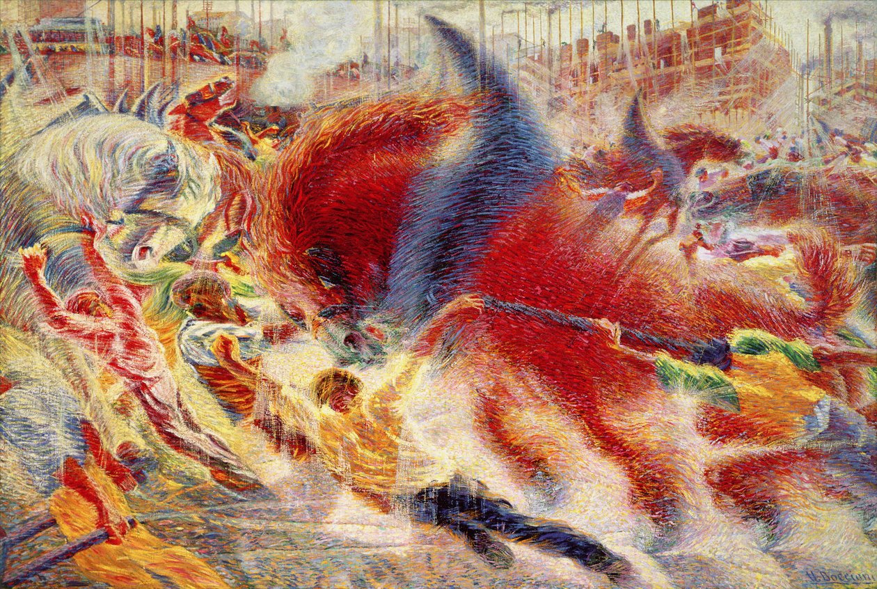 Miasto rośnie autorstwa Umberto Boccioni