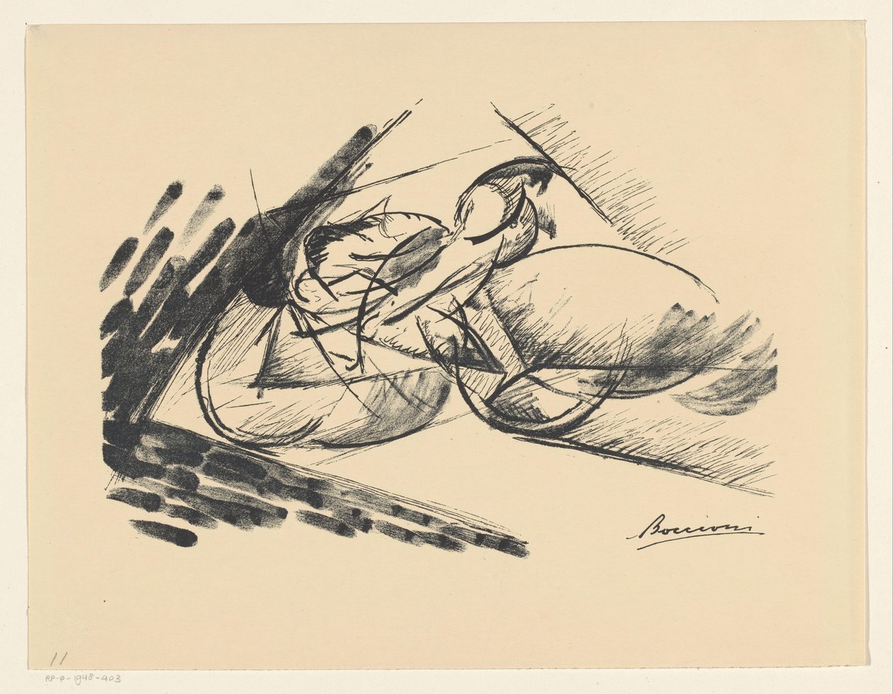 Bez tytułu (prędkość) autorstwa Umberto Boccioni