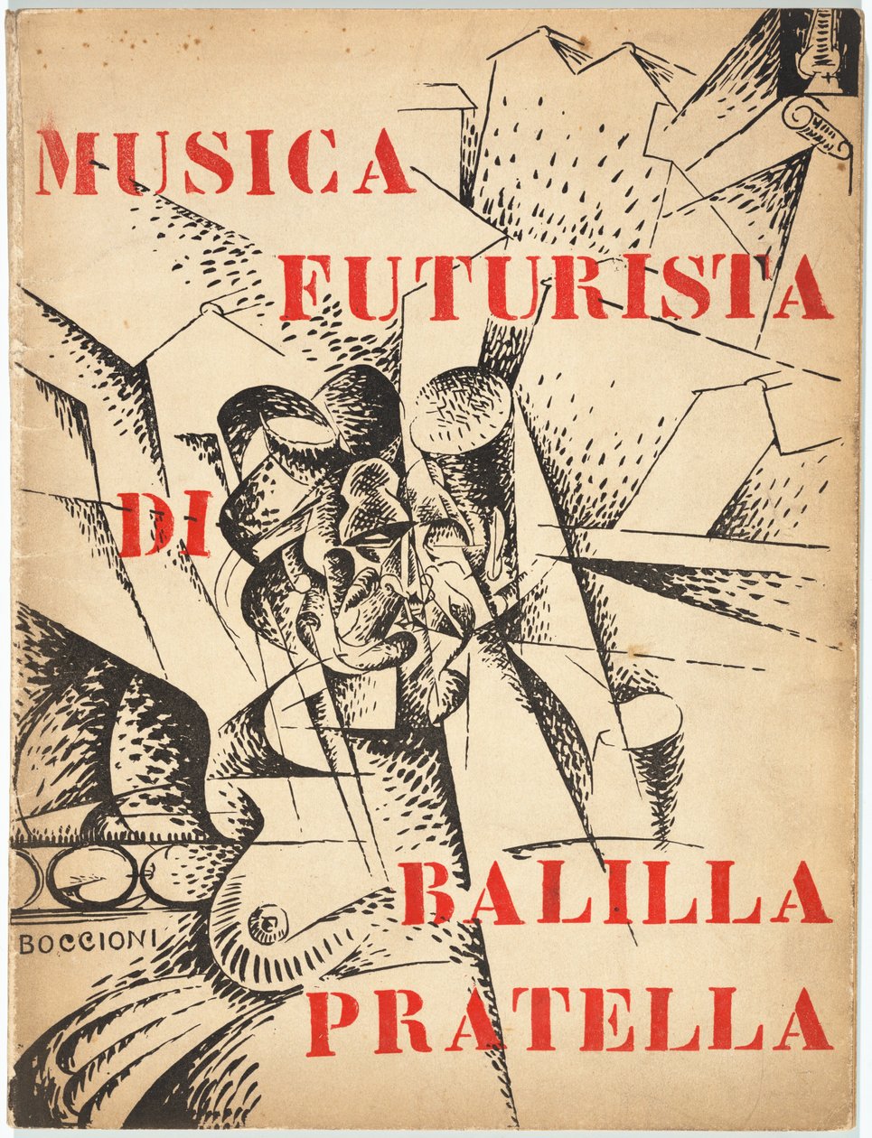 Futurystyczna muzyka na orkiestrę autorstwa Umberto Boccioni, Francesco Balilla Pratella