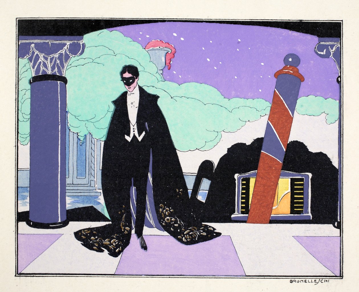 Le Bon Ton w teatrze (wzornik) autorstwa Umberto Brunelleschi