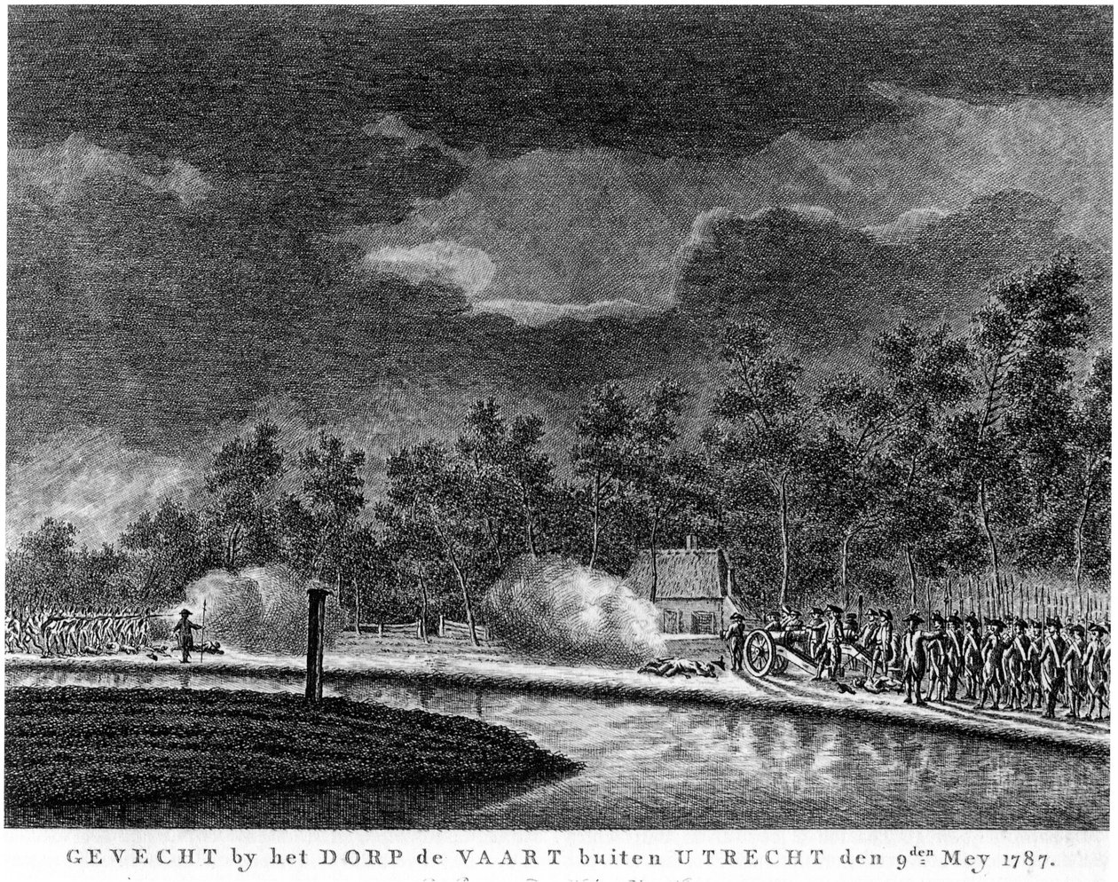 Bitwa pod Vreeswijk, 1787 autorstwa Unbekannt Unbekannt
