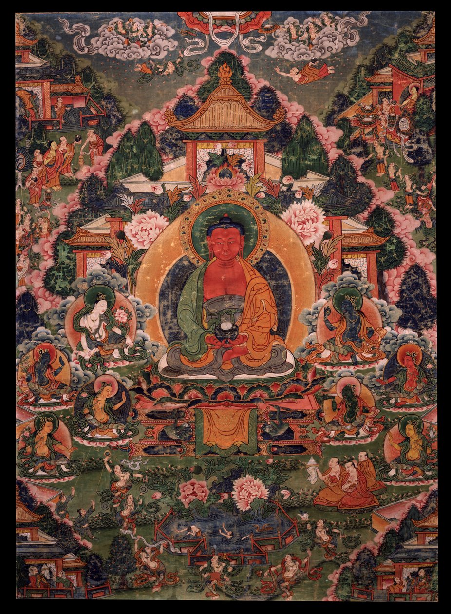 Budda Amitabha w całej swojej krainie elokwencji autorstwa Unbekannt Unbekannt