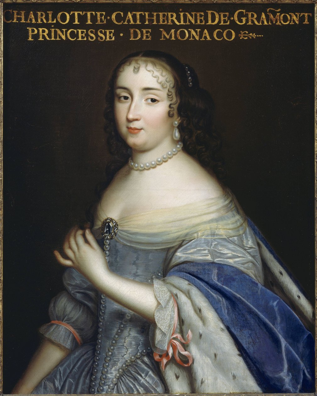 Katarzyna-Charlotte de Gramont (1638-1678), księżniczka Monako i księżna de Valentinois, kochanka króla Francji Ludwika XIV autorstwa Unbekannt Unbekannt