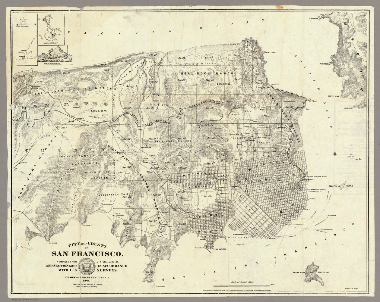 Miasto San Francisco - 1861 autorstwa Unbekannt Unbekannt