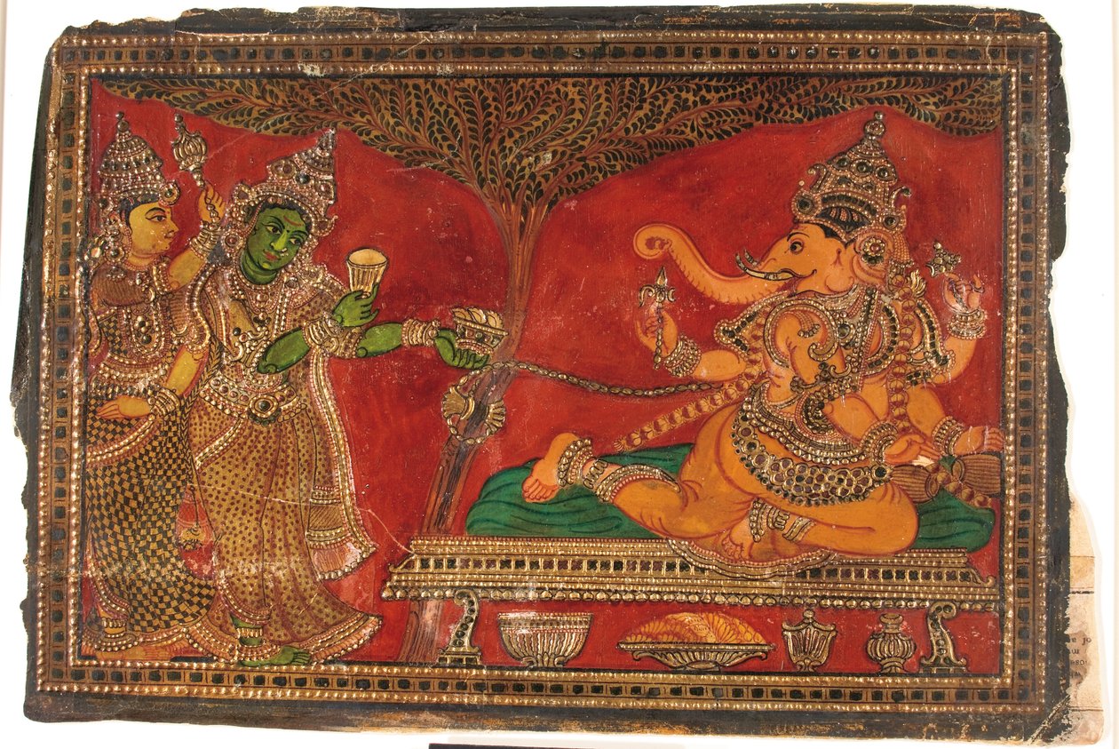 Ganesha i dwóch opiekunów autorstwa Unbekannt Unbekannt