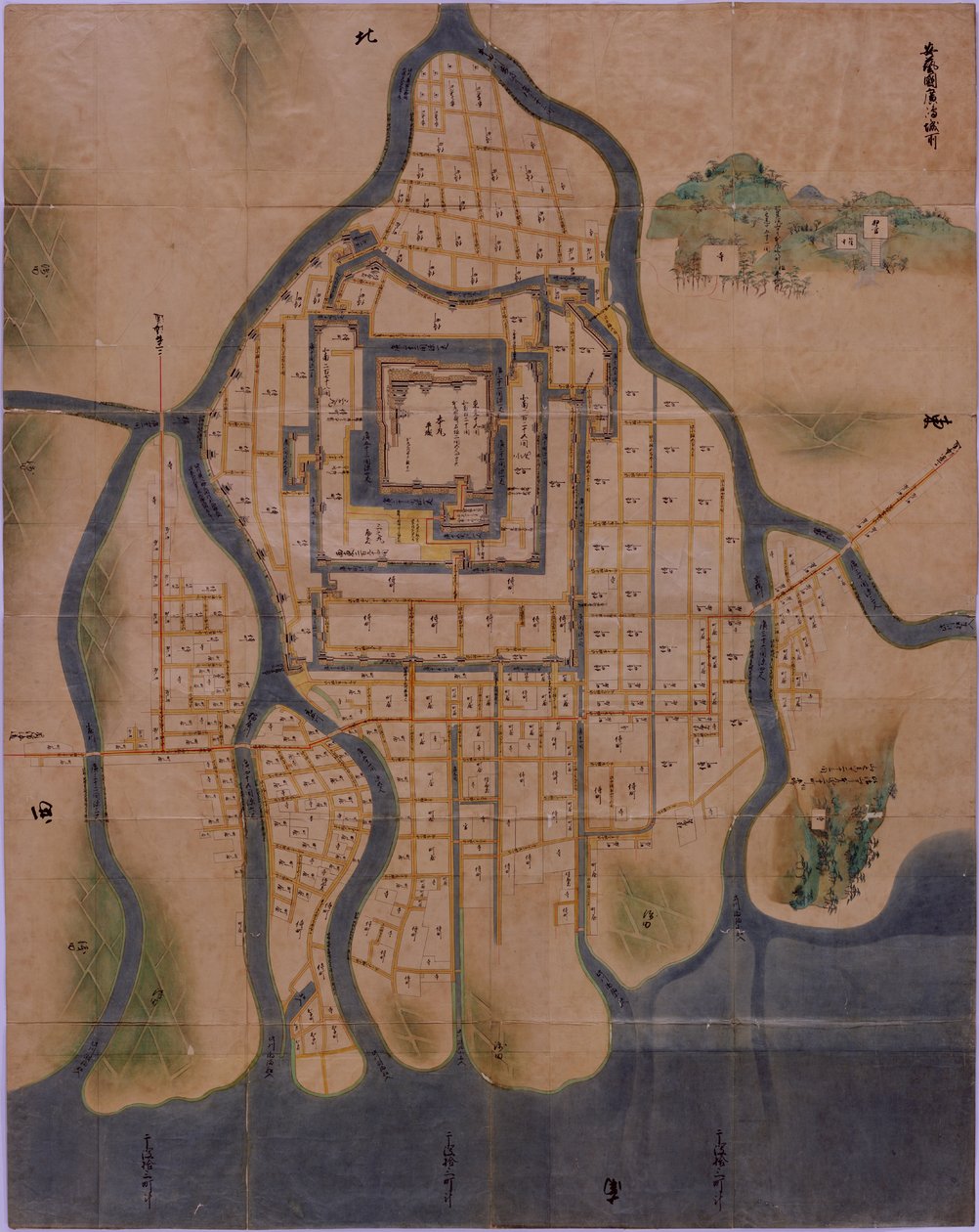 Hiroszima Zamek Miasto 1644 autorstwa Unbekannt Unbekannt