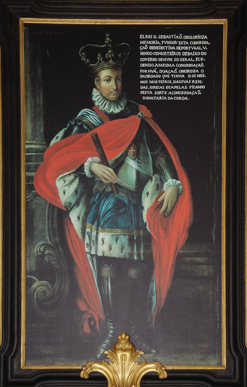 Obraz Sebastiana Portugalii w klasztorze Tibaes, Braga, Portugalia autorstwa Unbekannt Unbekannt