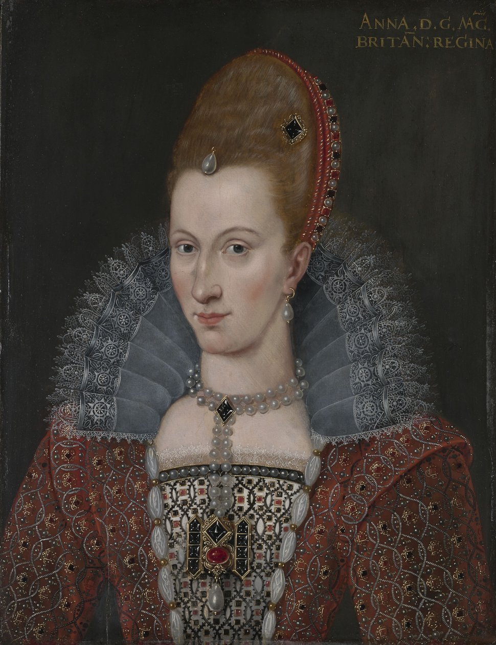 Portret Anny Duńskiej (1574-1619) autorstwa Unbekannt Unbekannt