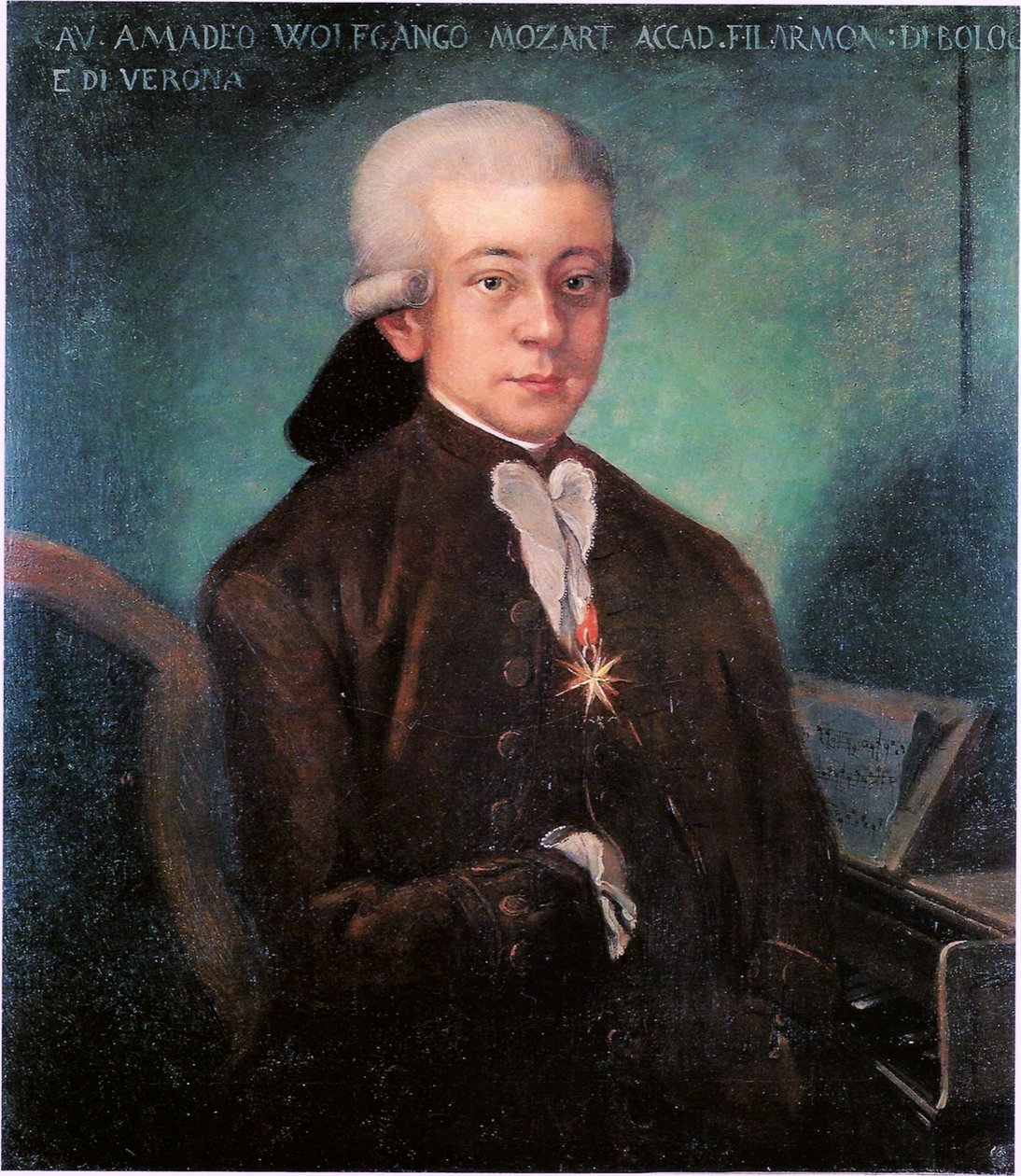 Portret Mozarta (1756-1791) autorstwa Unbekannt Unbekannt