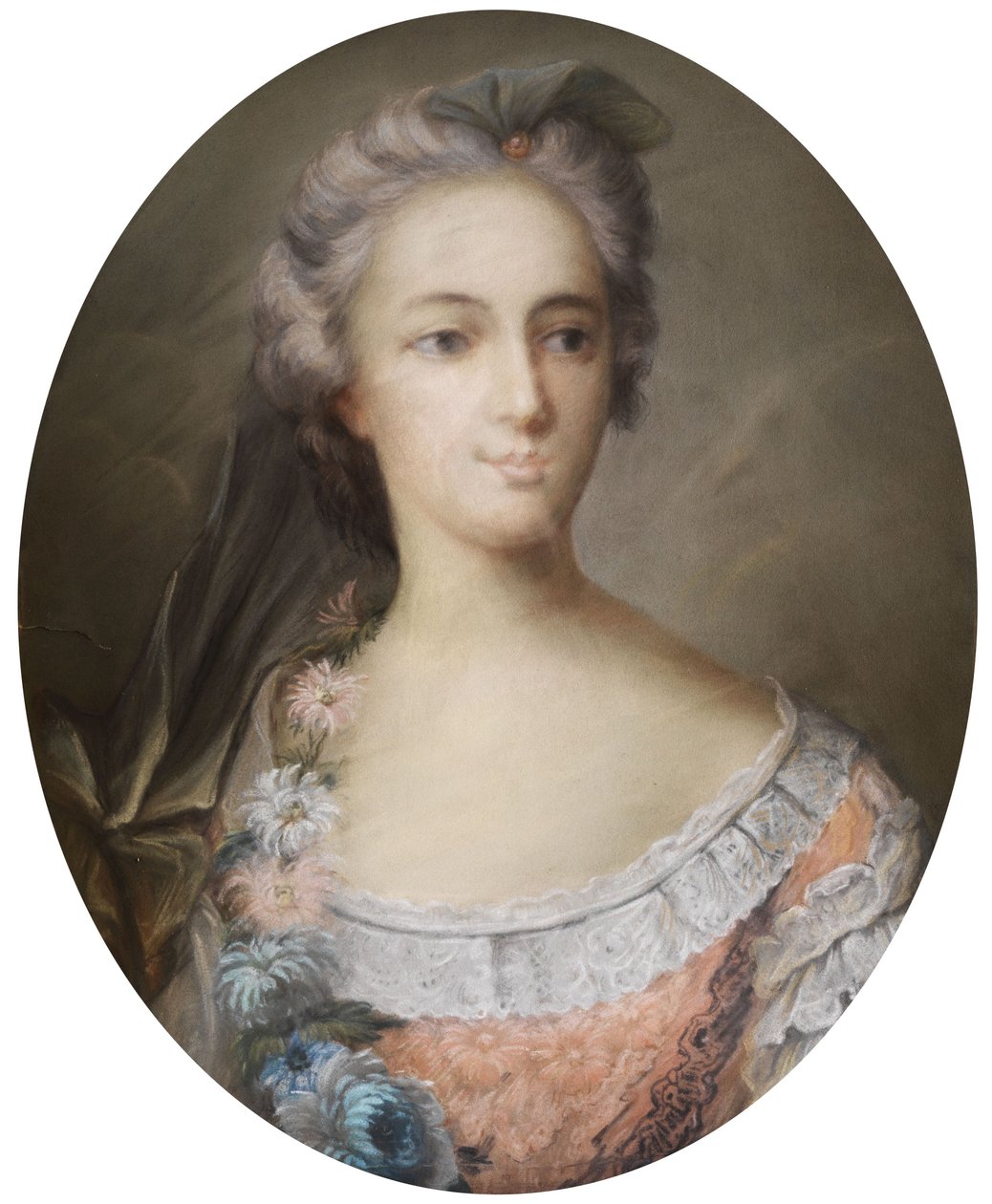 Portret damy w stylu XVIII wieku. autorstwa Unbekannt Unbekannt