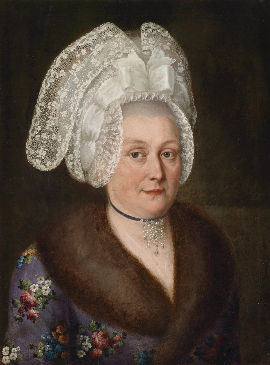 Portret eleganckiej kobiety autorstwa Unbekannt Unbekannt