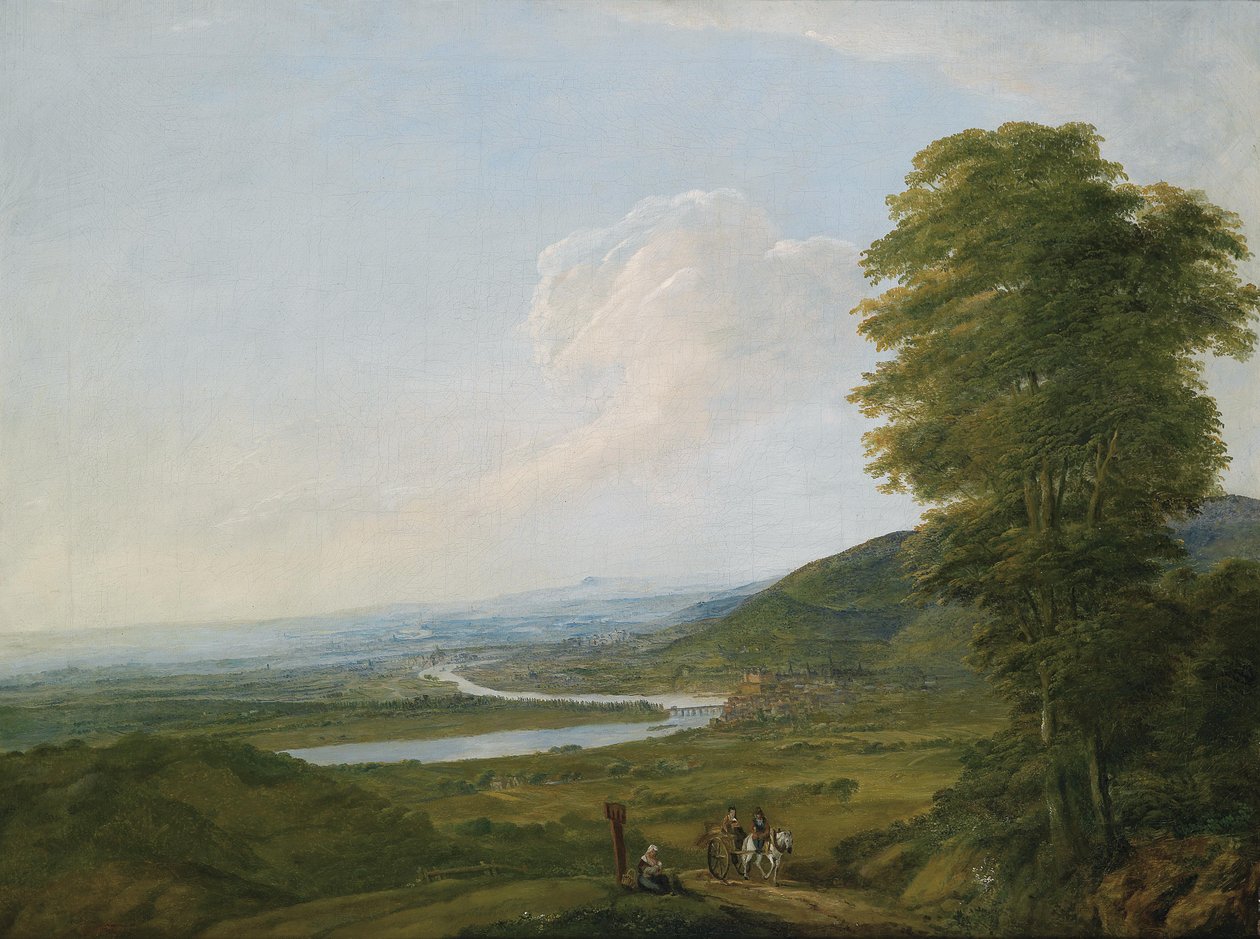 Panorama Renu w pobliżu Wiesbaden około 1790 autorstwa Unbekannt Unbekannt