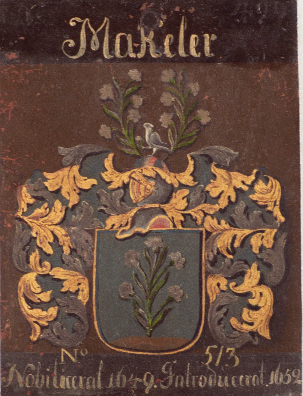 Herb Sir Johna Macleana w szwedzkim domu szlacheckim autorstwa Unbekannt Unbekannt