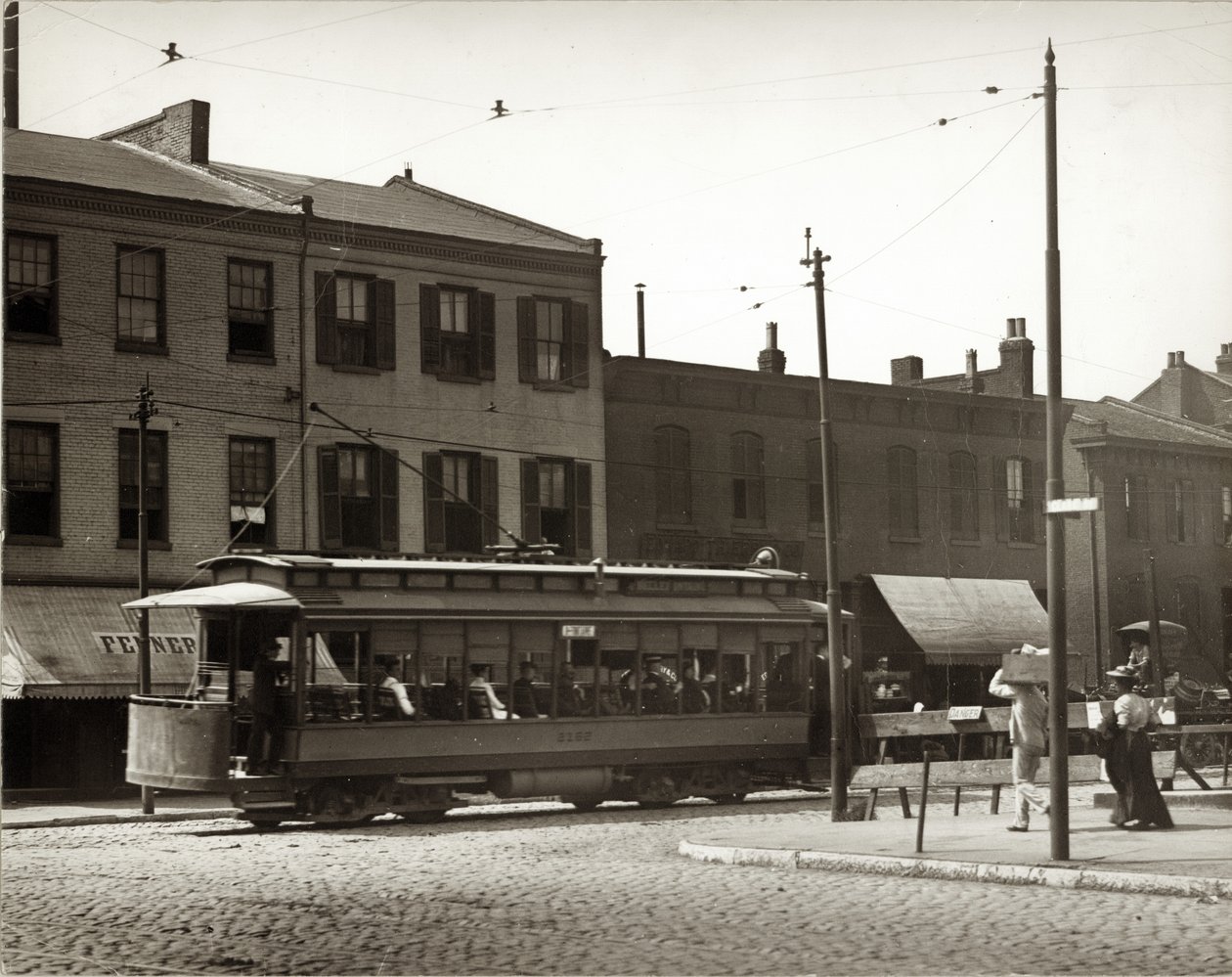 Tramwaj przy South Tenth i Market Streets autorstwa Unbekannt Unbekannt