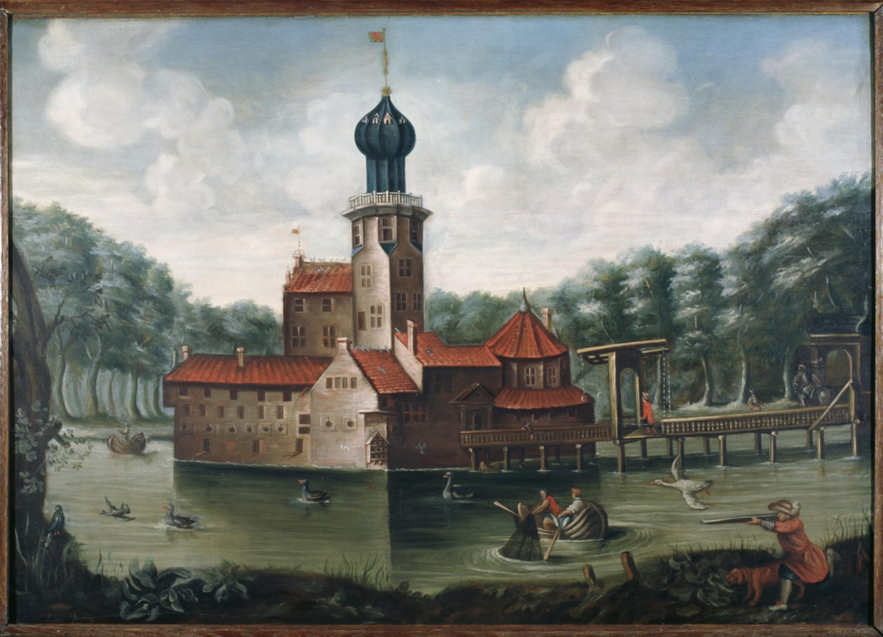 Prawdopodobnie XVIII-wieczny obraz przedstawiający cypel Ewsum przed 1649 r. autorstwa Unbekannt Unbekannt