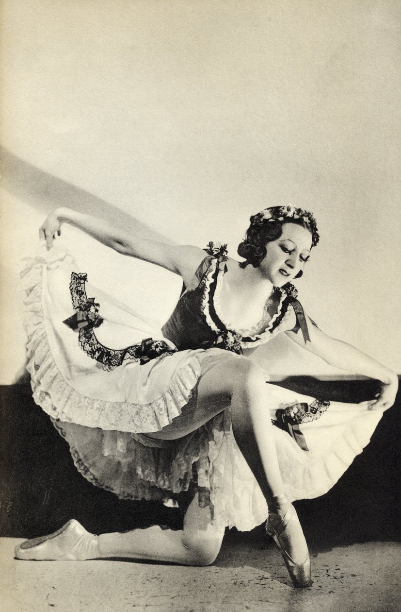Aleksandra Dionisyevna Danilova, z „Przypisów do baletu”, wyd. 1938 autorstwa Unbekannt Unbekannt