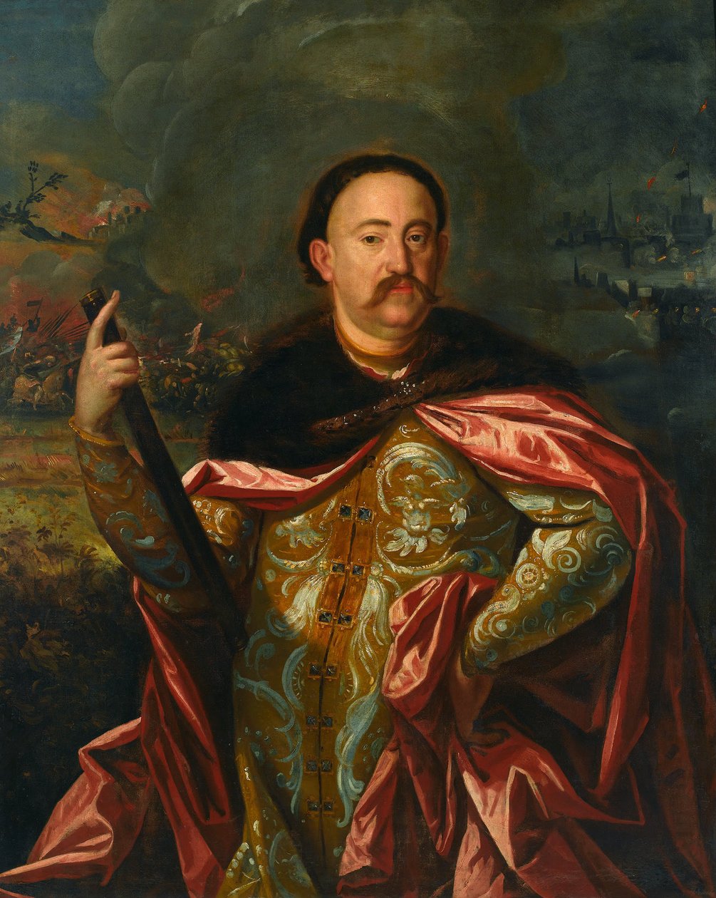 Anonimowy - Portret Jana III Sobieskiego (IV ćw. XVII w.) autorstwa Unbekannt Unbekannt