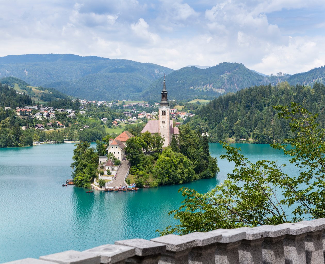 Bled, Słowenia. Kościół Wniebowzięcia, wyspa Bled autorstwa Unbekannt Unbekannt
