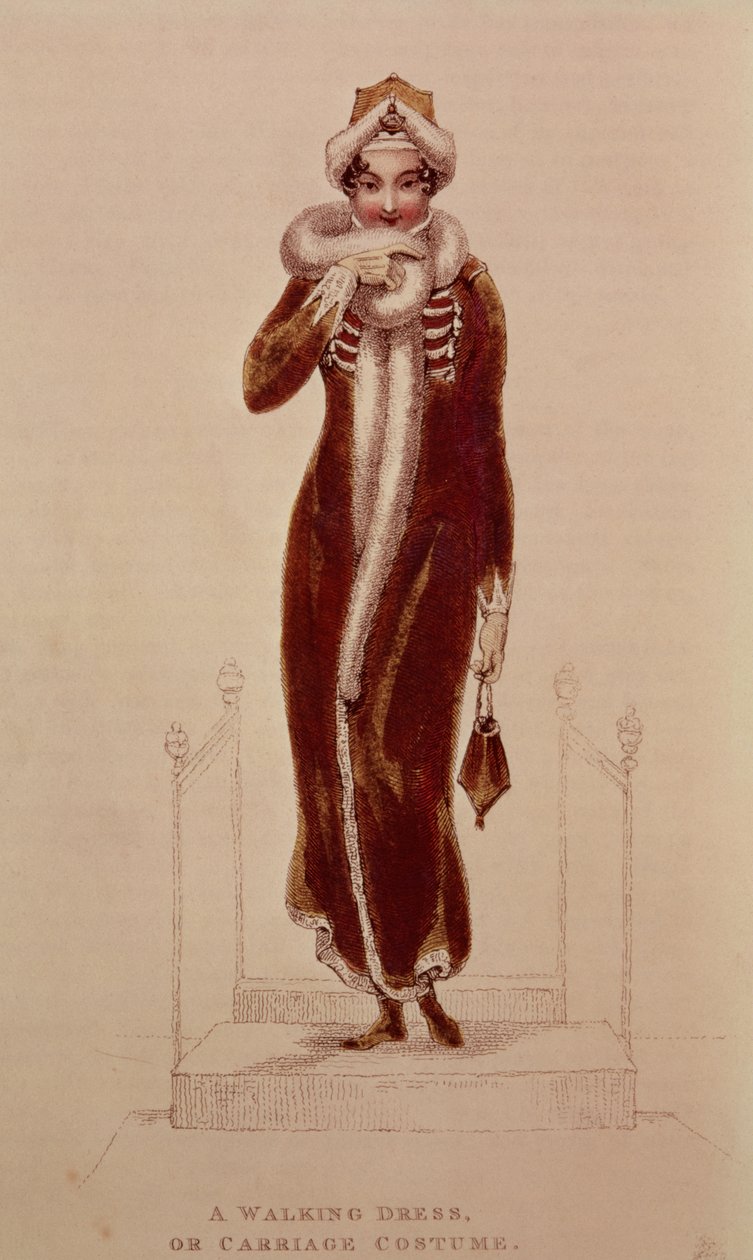 Strój powozowy, grafika Ackermanna, 1811 autorstwa Unbekannt Unbekannt