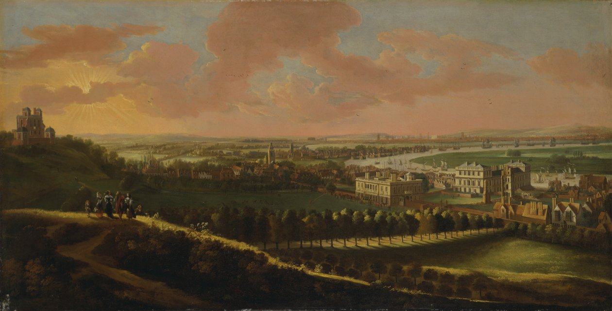 Greenwich, z Londynem w oddali autorstwa Unbekannt Unbekannt