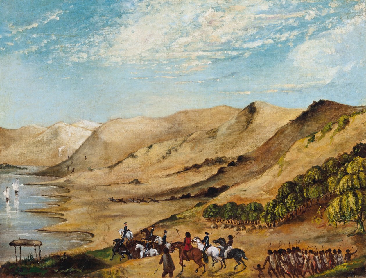 Major OHallorans wyprawa do Coorong, sierpień 1840 autorstwa Unbekannt Unbekannt