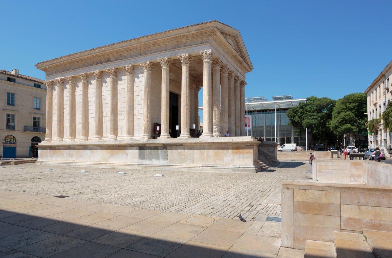 Nimes, Francja. Kwadratowy Dom. autorstwa Unbekannt Unbekannt