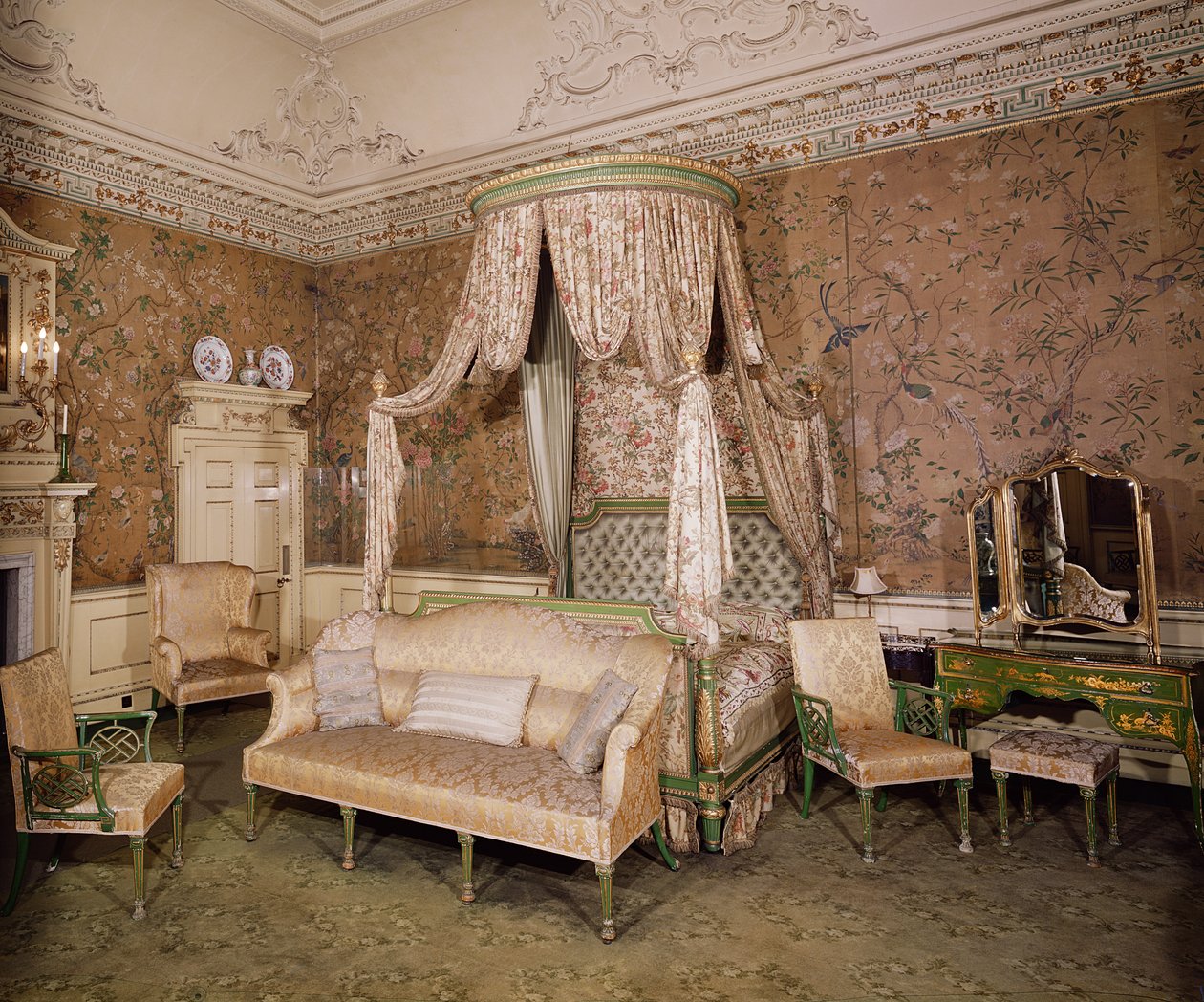 Nostell Priory, sypialnia państwowa, 1771 autorstwa Unbekannt Unbekannt