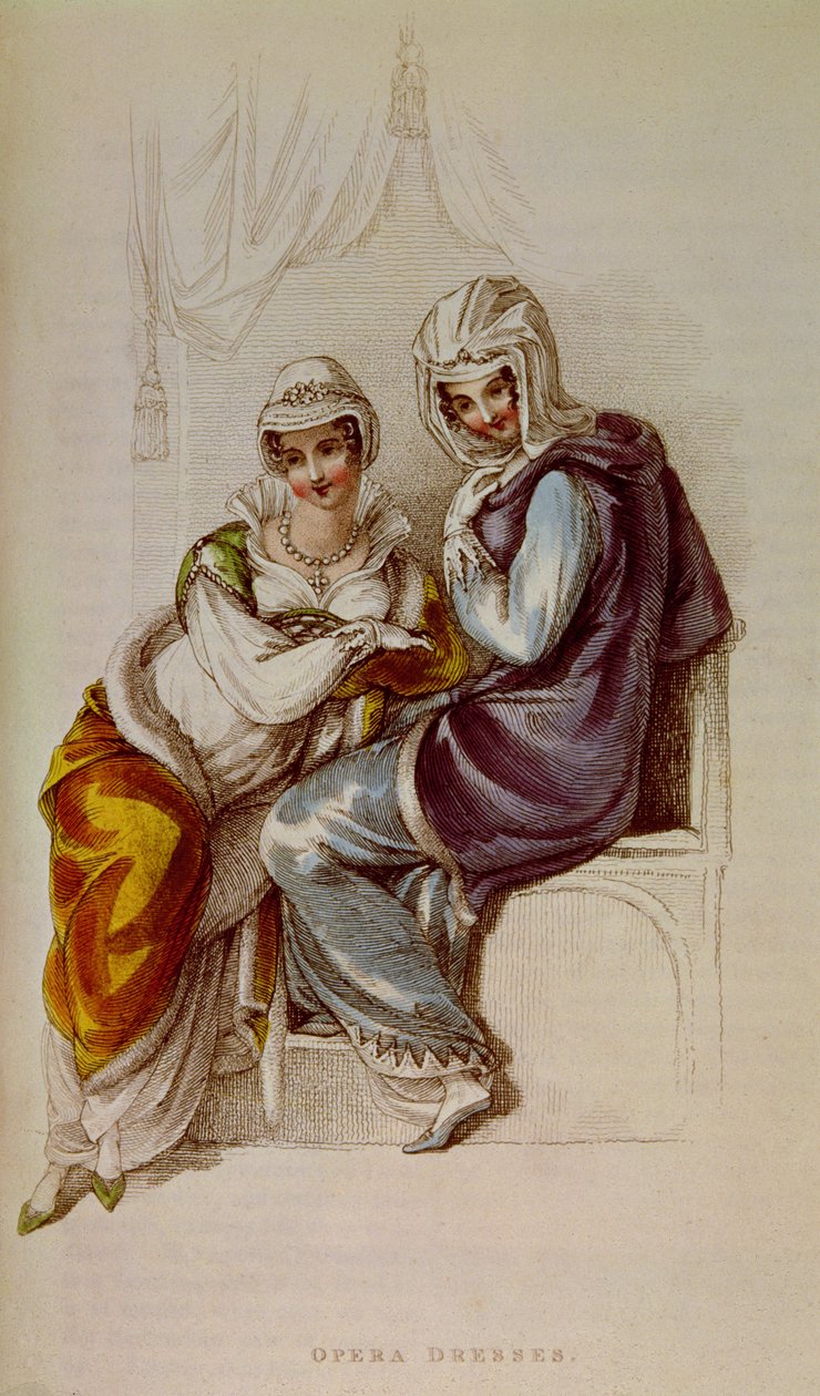 Suknie operowe, odbitka Ackermanna, 1811 autorstwa Unbekannt Unbekannt
