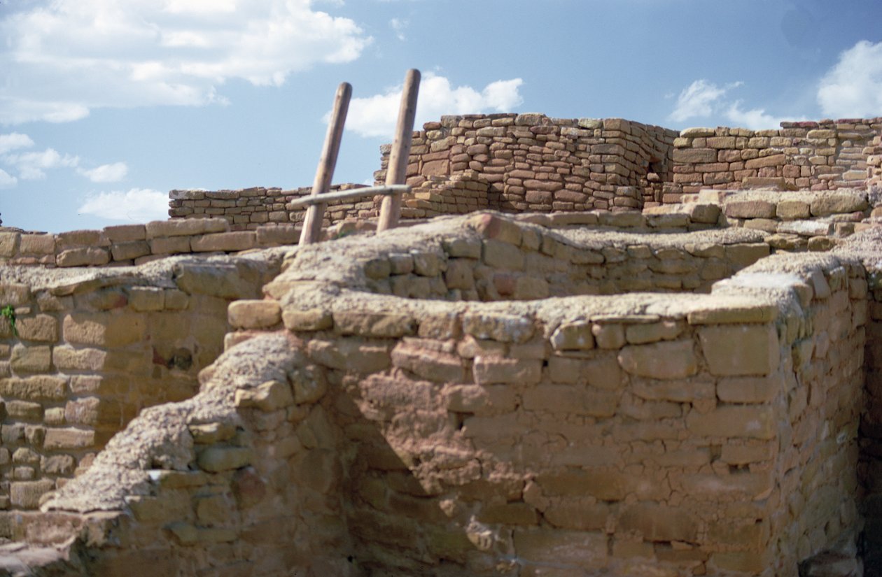 Indiańska rezydencja Pueblo i Kiva, zbudowana XI-XIV w. (zdjęcie) autorstwa Unbekannt Unbekannt