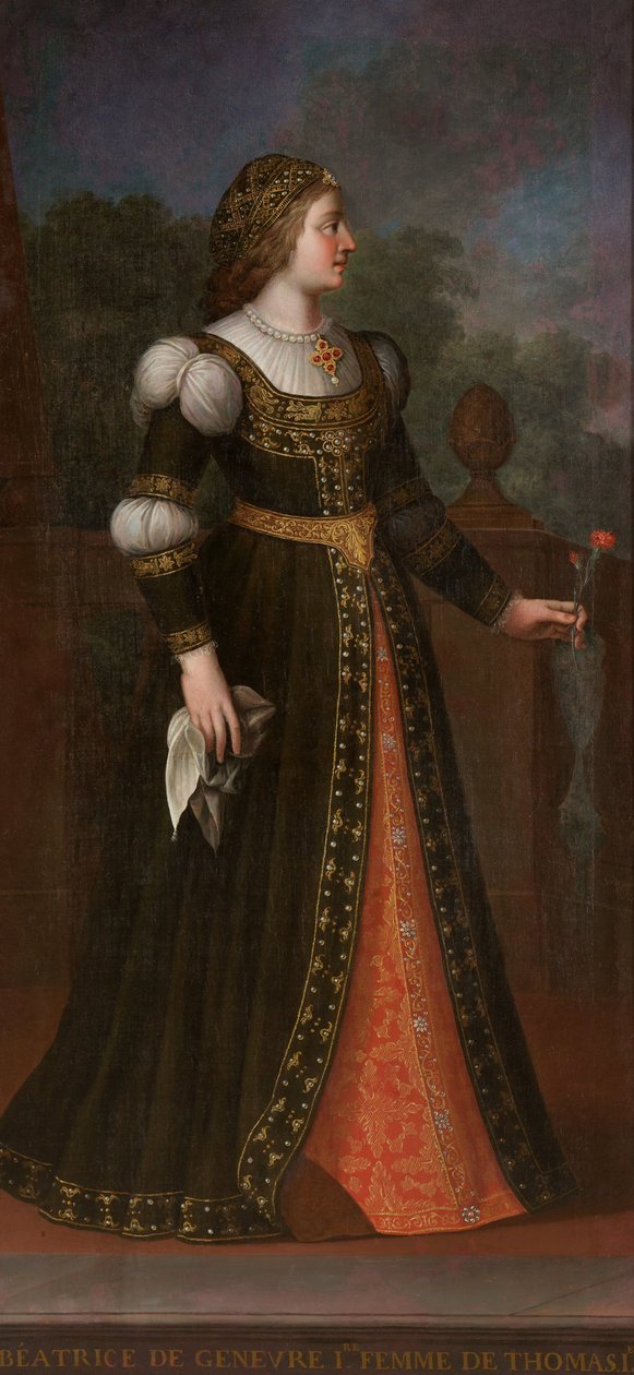 Portret Beatrice z Genewy, żony Tomaso I autorstwa Unbekannt Unbekannt