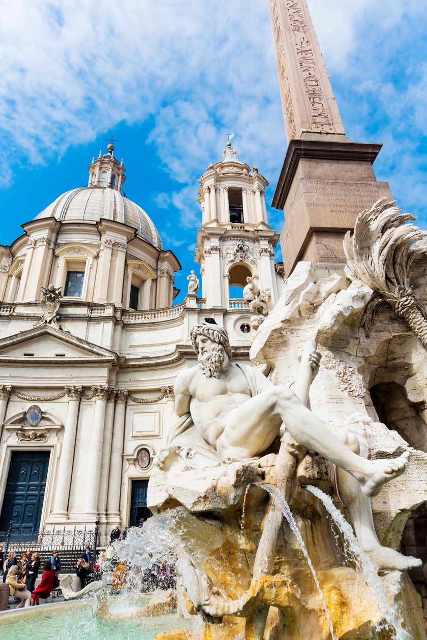 Rzym, Włochy. Piazza Navona. autorstwa Unbekannt Unbekannt