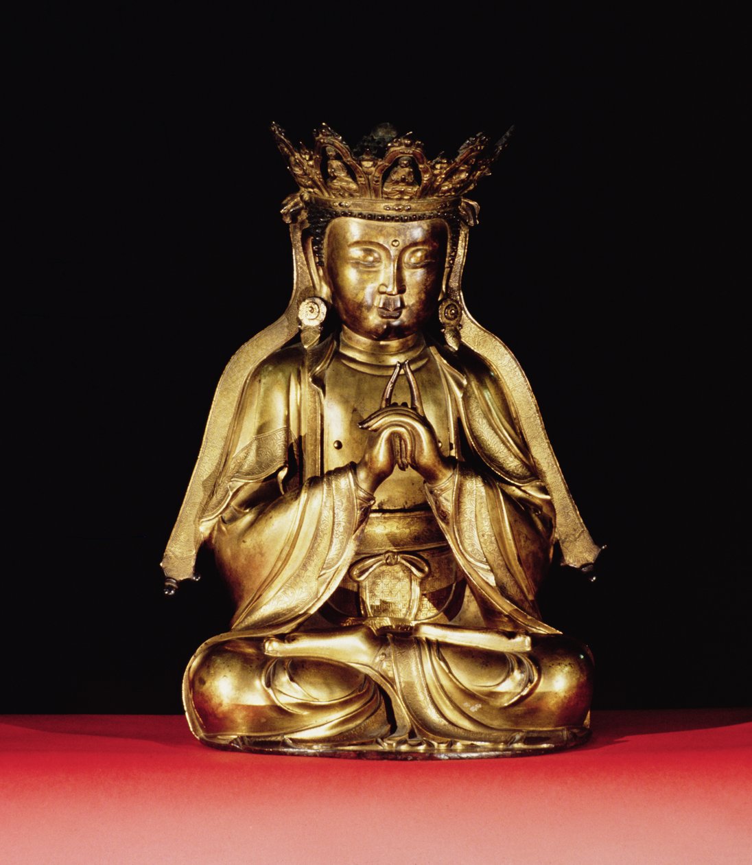 Siedzący Budda (brąz złocony) autorstwa Unbekannt Unbekannt