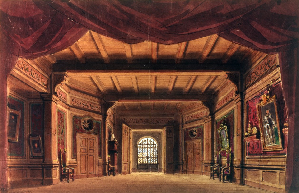 Scenografia do opery „Cyrulik sewilski” Gioachino Rossiniego (1792-1868) autorstwa Unbekannt Unbekannt