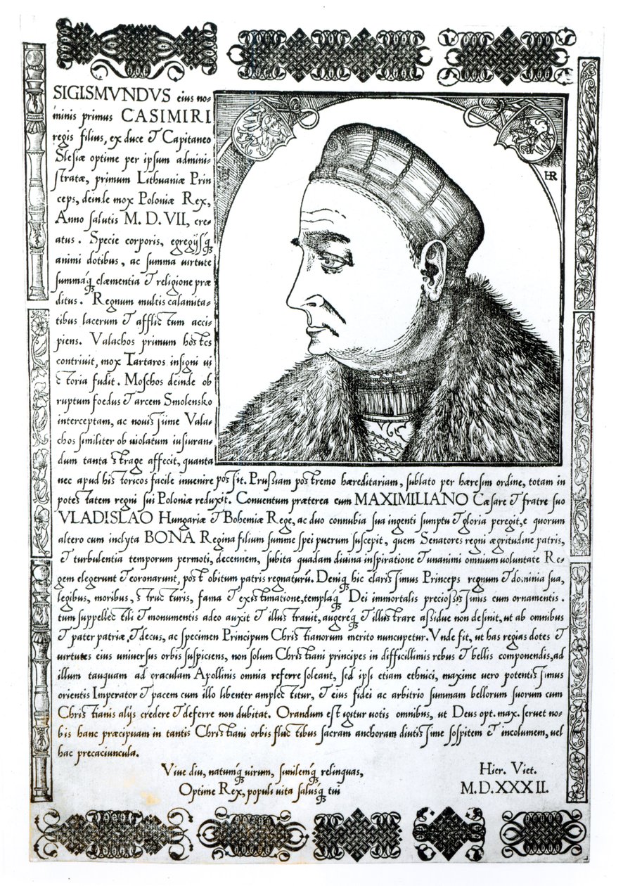 Zygmunt I (1467-1548), 1532 autorstwa Unbekannt Unbekannt