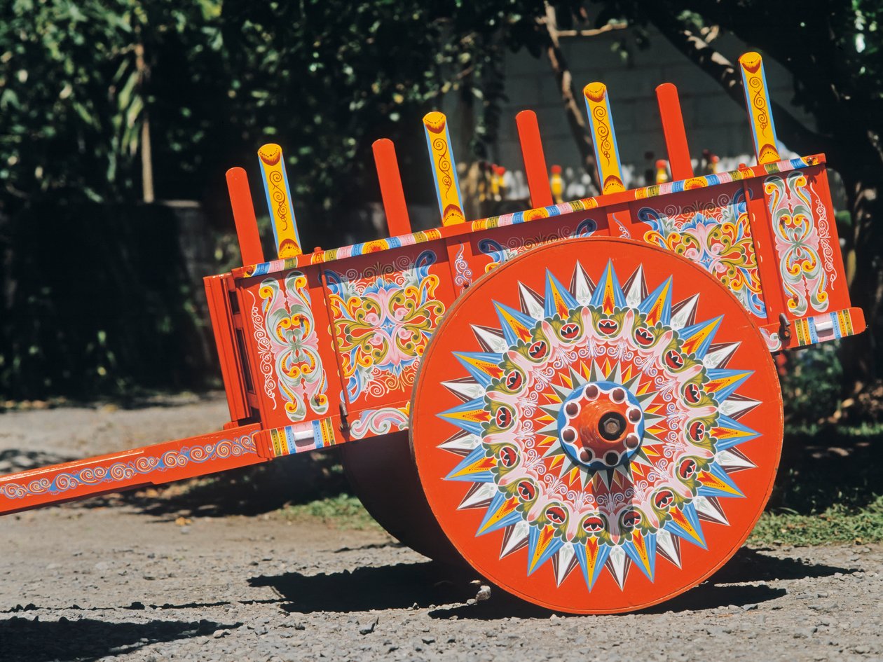 Tradycyjny oxcart, Sarchi Norte, Valverde Vega, Kostaryka autorstwa Unbekannt Unbekannt