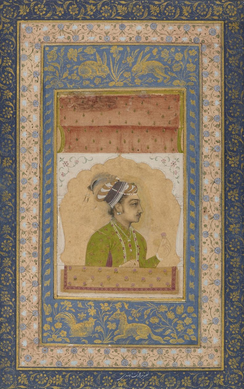 Nieznany Indianin - Miniaturowy portret Dary Shikoh autorstwa Unbekannt Unbekannt